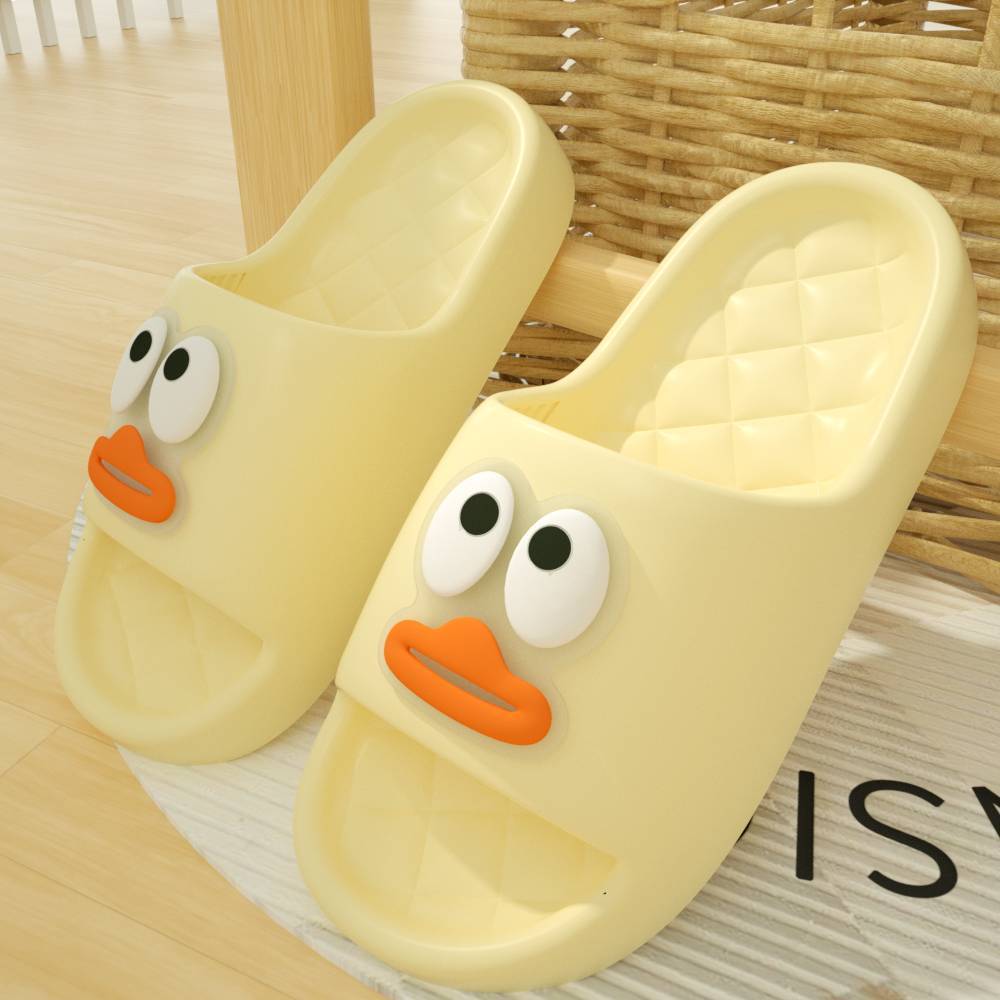 [EVA anti-slip and deodorant] cute slippers for stepping on shit, female students wear thick-soled home dormitory sandals indoors and outdoors