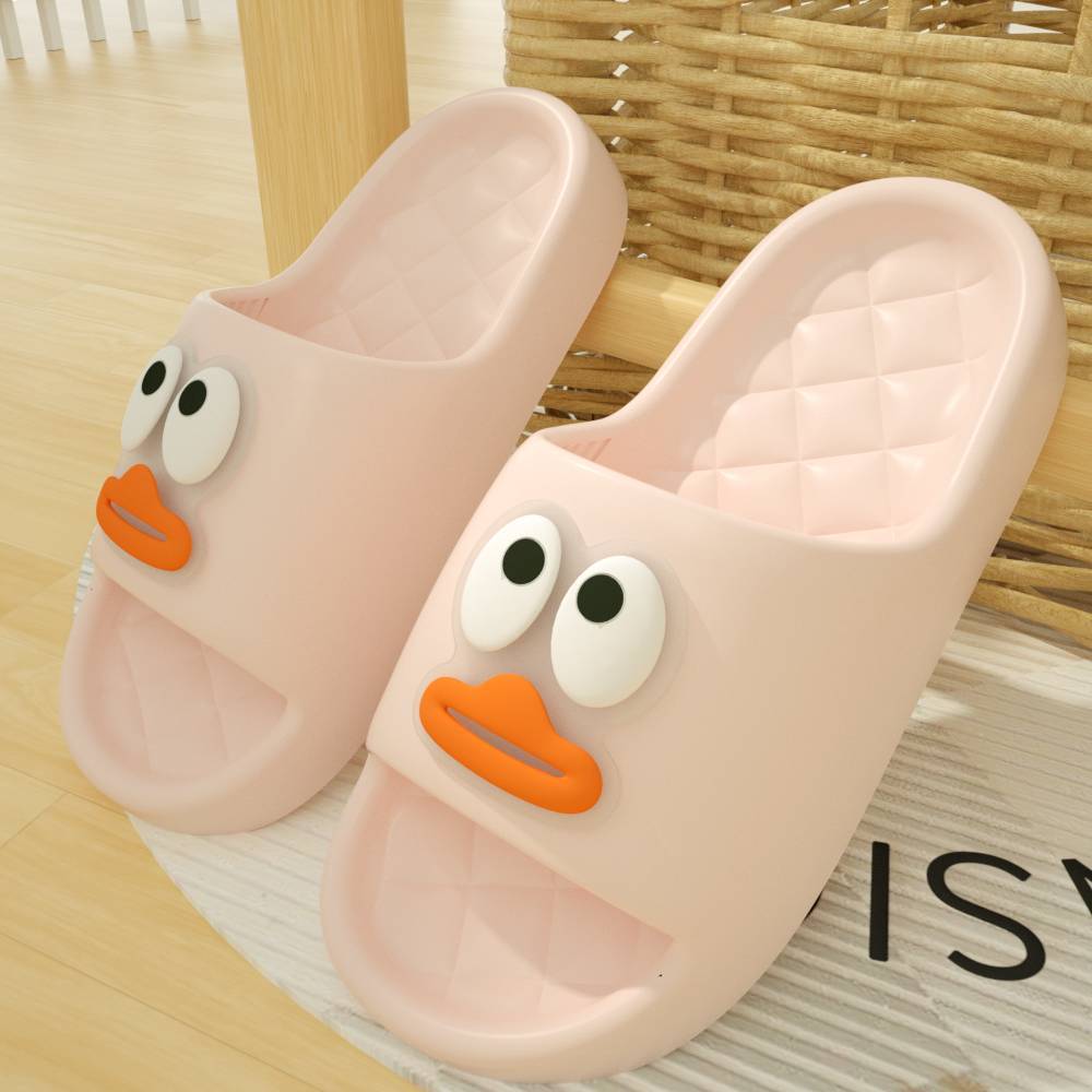 [EVA anti-slip and deodorant] cute slippers for stepping on shit, female students wear thick-soled home dormitory sandals indoors and outdoors