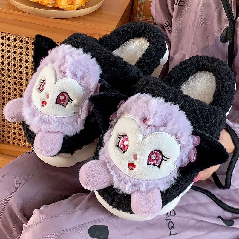 Cotton slippers women's winter waterproof home thick-soled plus velvet bag with student dormitory cute indoor and outdoor wear warm cotton shoes