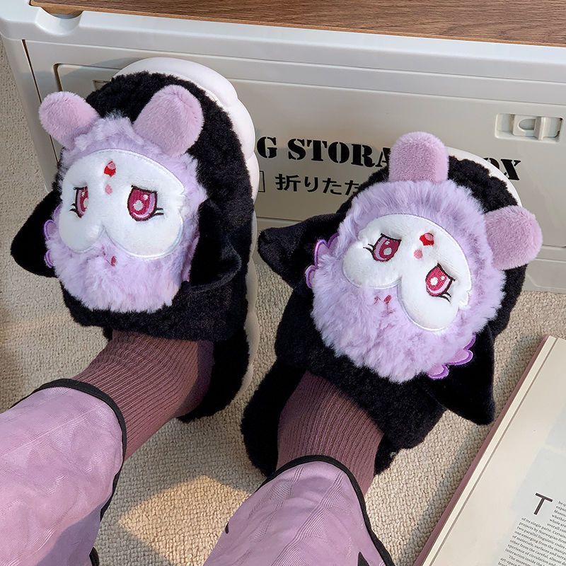 Cotton slippers women's winter waterproof home thick-soled plus velvet bag with student dormitory cute indoor and outdoor wear warm cotton shoes