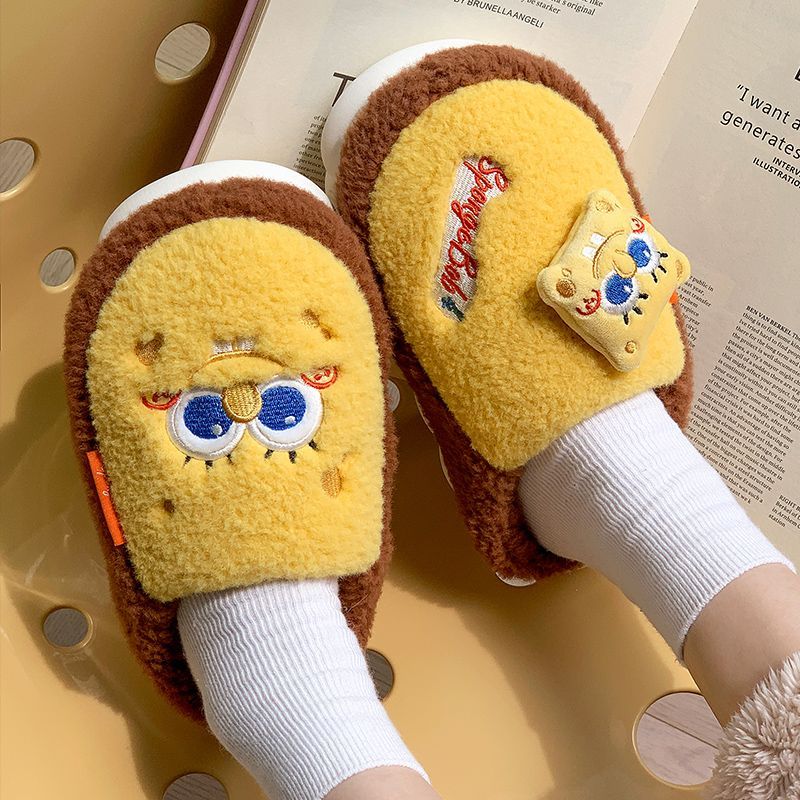 Cotton slippers women's winter waterproof home thick-soled plus velvet bag with student dormitory cute indoor and outdoor wear warm cotton shoes