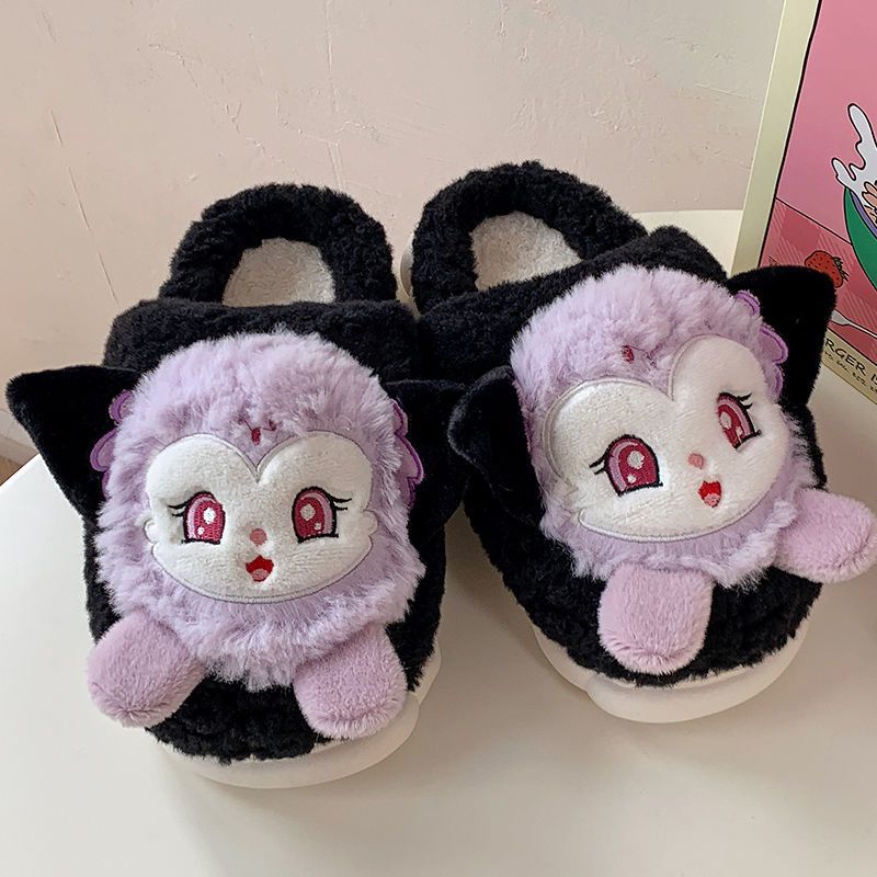 Cotton slippers women's winter waterproof home thick-soled plus velvet bag with student dormitory cute indoor and outdoor wear warm cotton shoes