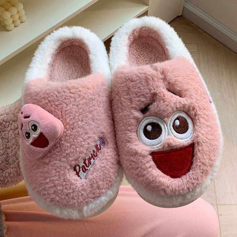 Cotton slippers women's winter waterproof home thick-soled plus velvet bag with student dormitory cute indoor and outdoor wear warm cotton shoes