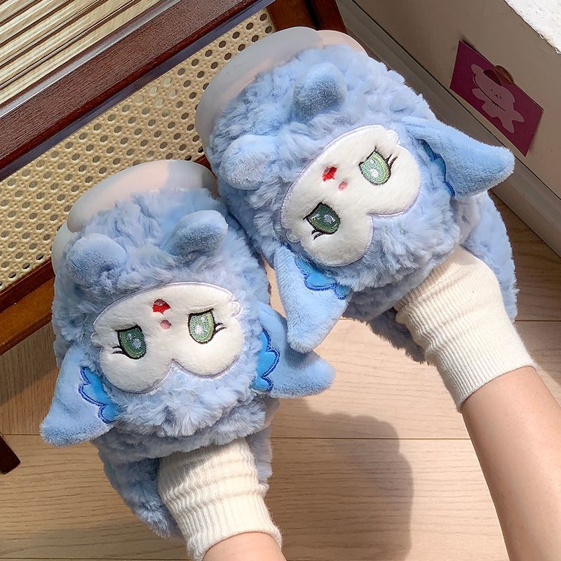 Cotton slippers women's winter waterproof home thick-soled plus velvet bag with student dormitory cute indoor and outdoor wear warm cotton shoes