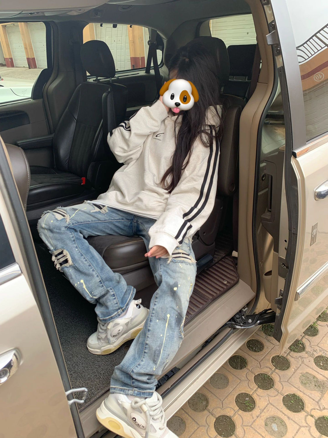 國潮牌復古三槓連帽衛衣女春秋薄款寬鬆休閒美式風街頭插肩袖外套