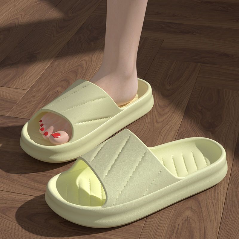 Slippers women's bathroom non-slip home indoor soft bottom Korean version simple thick bottom outerwear home summer sandals and slippers for men