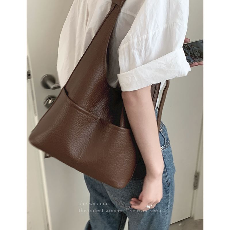 (New product limited edition 50% off) Retro Tote Bag Women 2023 New Fashion Casual Large Capacity Bucket Bag Armpit Bag