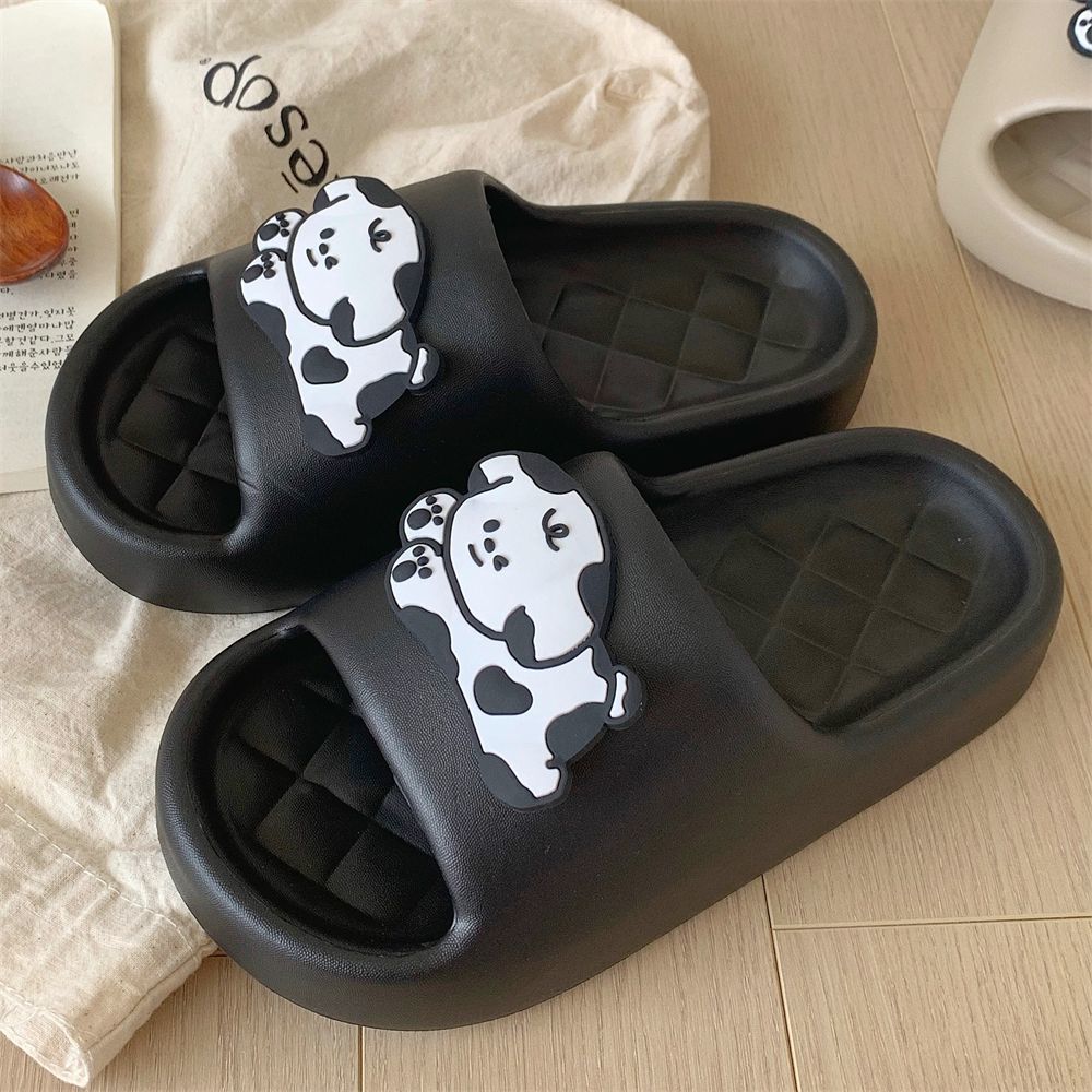 [EVA anti-slip and deodorant] cute slippers for stepping on shit, female students wear thick-soled home dormitory sandals indoors and outdoors