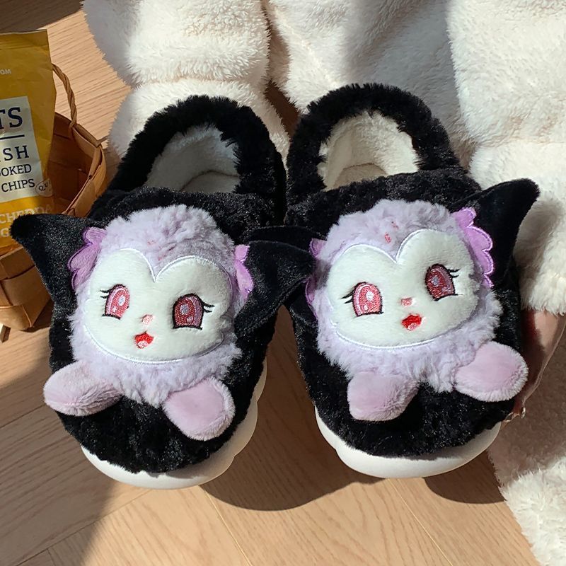 Cotton slippers women's winter waterproof home thick-soled plus velvet bag with student dormitory cute indoor and outdoor wear warm cotton shoes