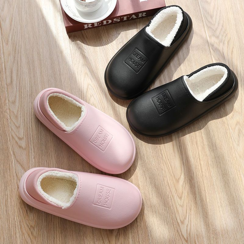2023 Autumn and Winter Popular EVA Waterproof and Warm Cotton Slippers Women's Non-Slip Home Outdoor Wear Autumn and Winter Indoor Couple Cotton Shoes