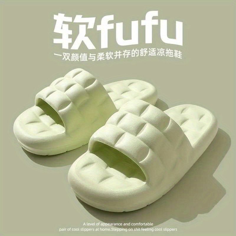 Slippers female summer Internet celebrity ins fashion outside wear home couple cute stepping on shit feeling bath non-slip thick bottom sandals and slippers