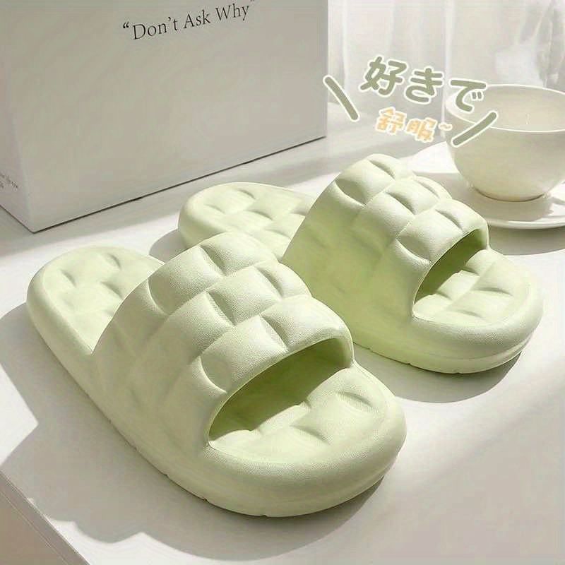 Slippers female summer Internet celebrity ins fashion outside wear home couple cute stepping on shit feeling bath non-slip thick bottom sandals and slippers