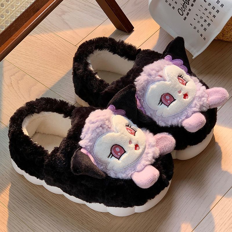 Cotton slippers women's winter waterproof home thick-soled plus velvet bag with student dormitory cute indoor and outdoor wear warm cotton shoes