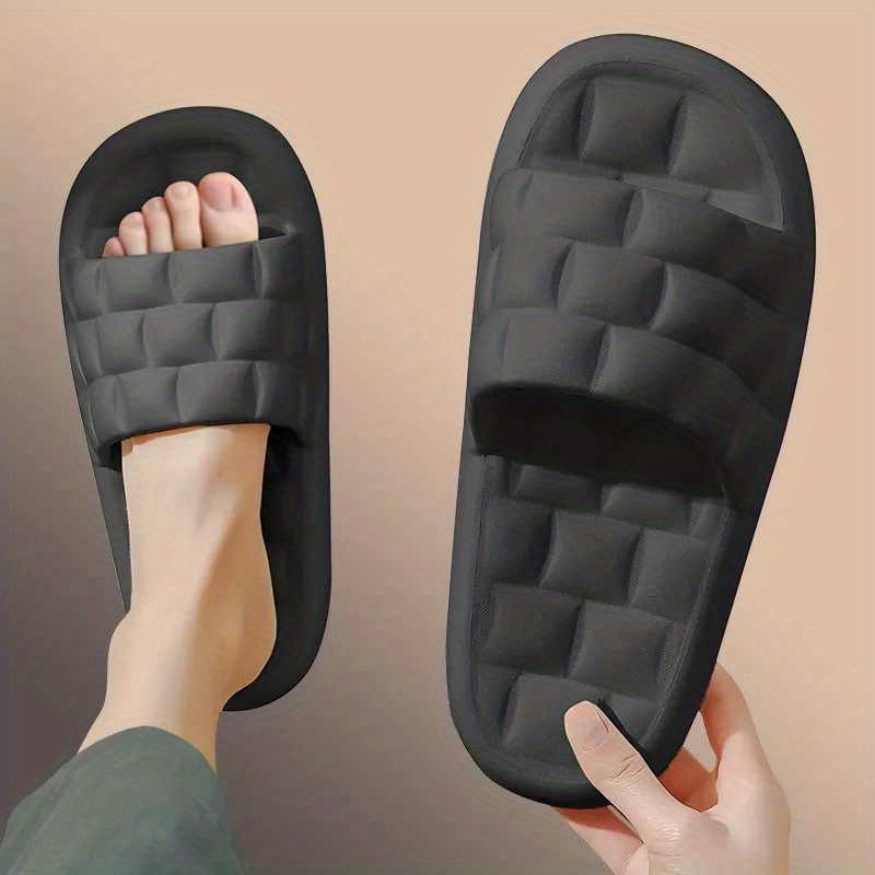 Slippers female summer Internet celebrity ins fashion outside wear home couple cute stepping on shit feeling bath non-slip thick bottom sandals and slippers