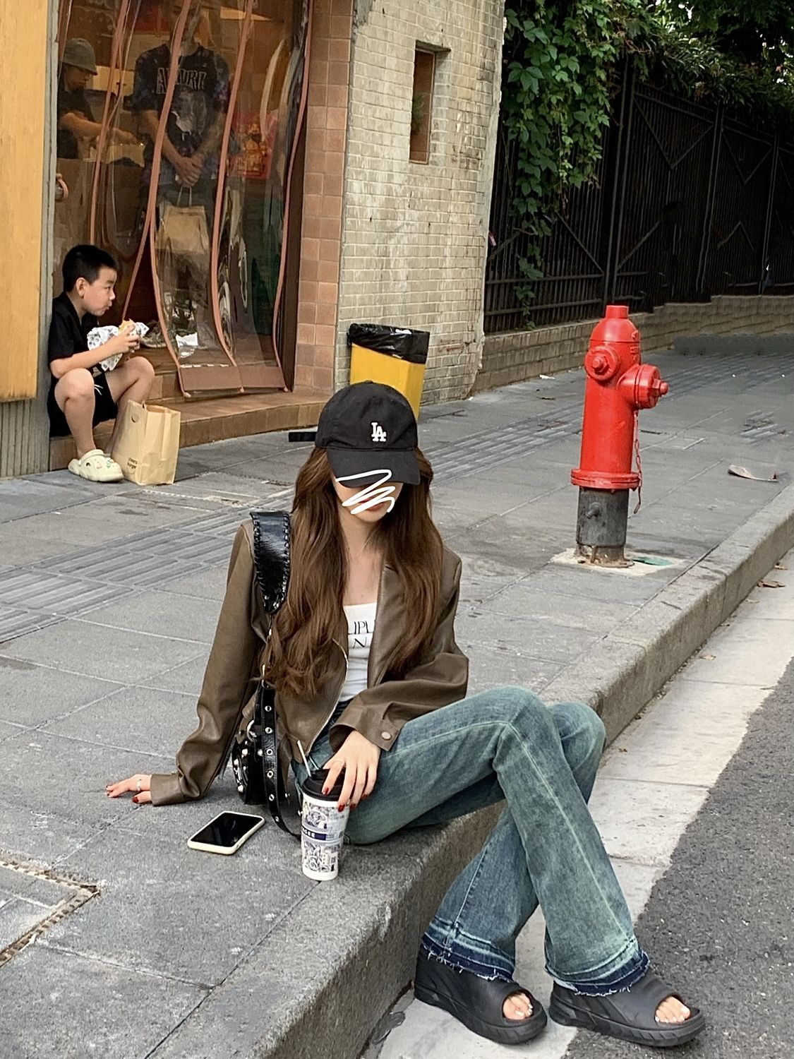 歐貨翻領短款pu皮外套女2023春秋新款高級感機車炸街小個子皮夾克