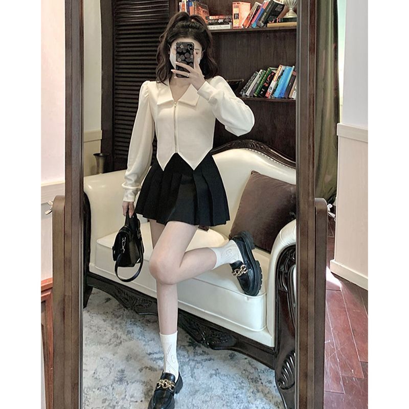 大碼女裝顯瘦氣質百搭ins潮流純色長袖襯衫女韓版小眾休閒上衣服