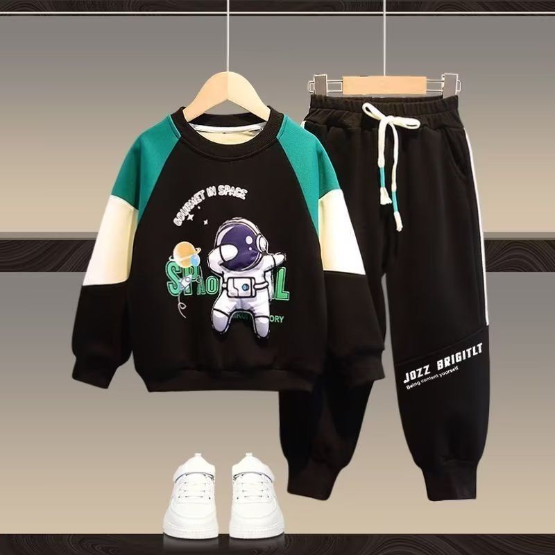  Boys Suit Casual Sports Suit Design Sense Niche Street Hip-Hop High Street Trend Design Sense