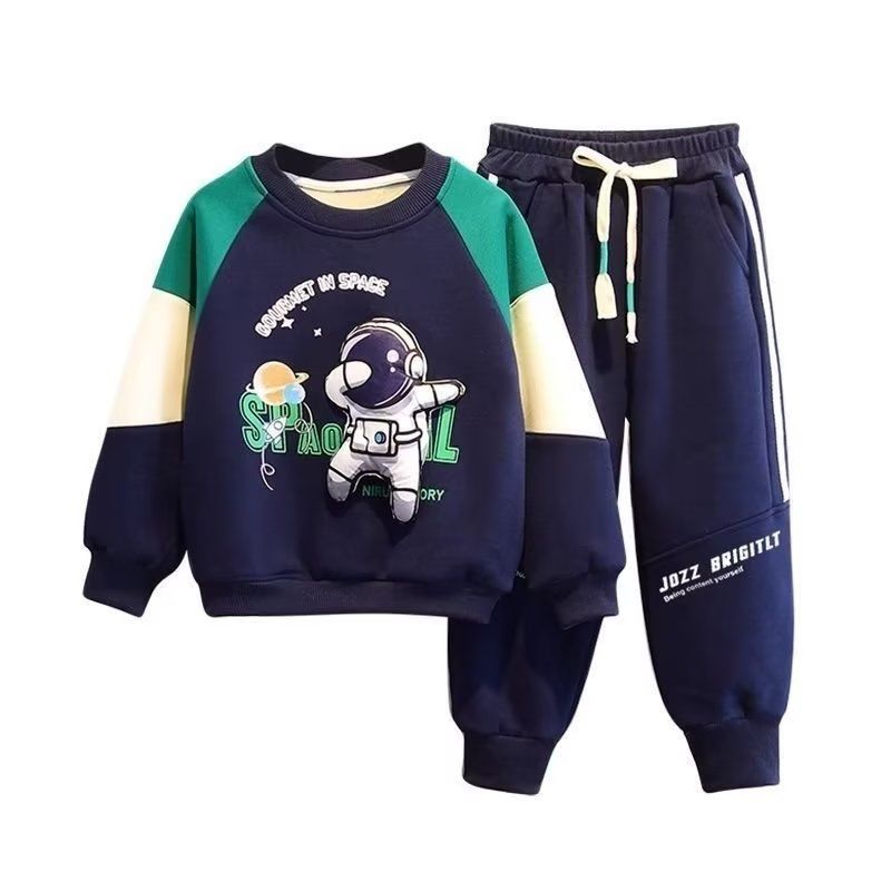  Boys Suit Casual Sports Suit Design Sense Niche Street Hip-Hop High Street Trend Design Sense