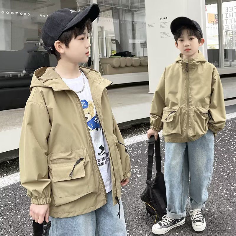 Boys' Jackets Spring and Autumn 2023 New Children's Boys Autumn Jackets Children's Clothes Boys' Autumn Clothing Trends