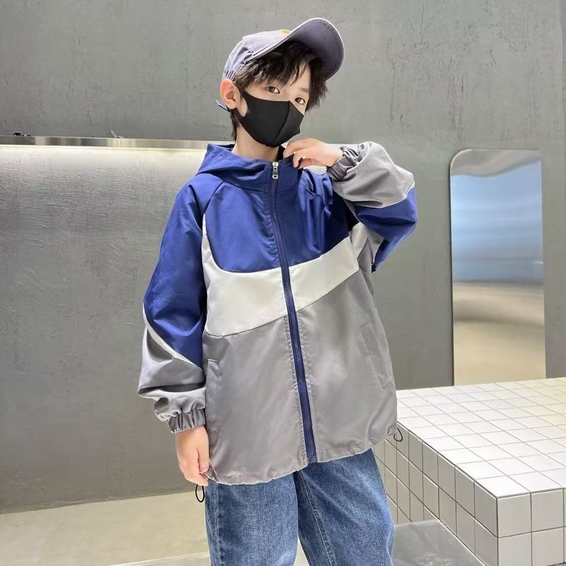 Children's clothing boys' autumn jackets 2023 new models for middle and large children autumn street boys spring and autumn handsome jackets