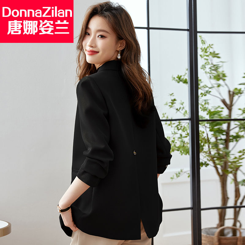 休閒黑色小西裝外套女2023新款韓版百搭高級感上衣氣質小個子西服