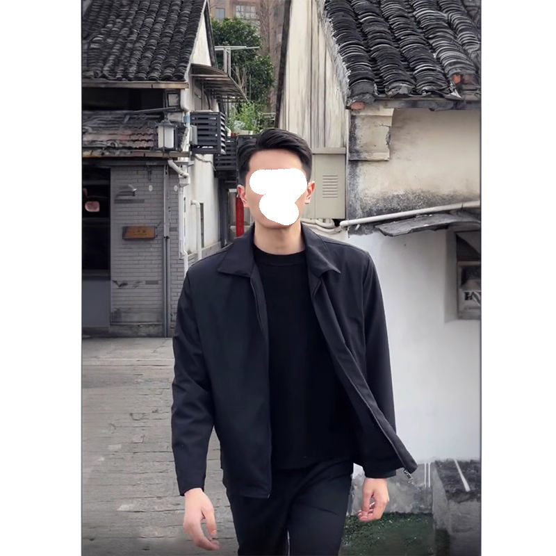 機關幹部領導行政夾克男裝商務青年公務員外套廳局風修身通勤衣服