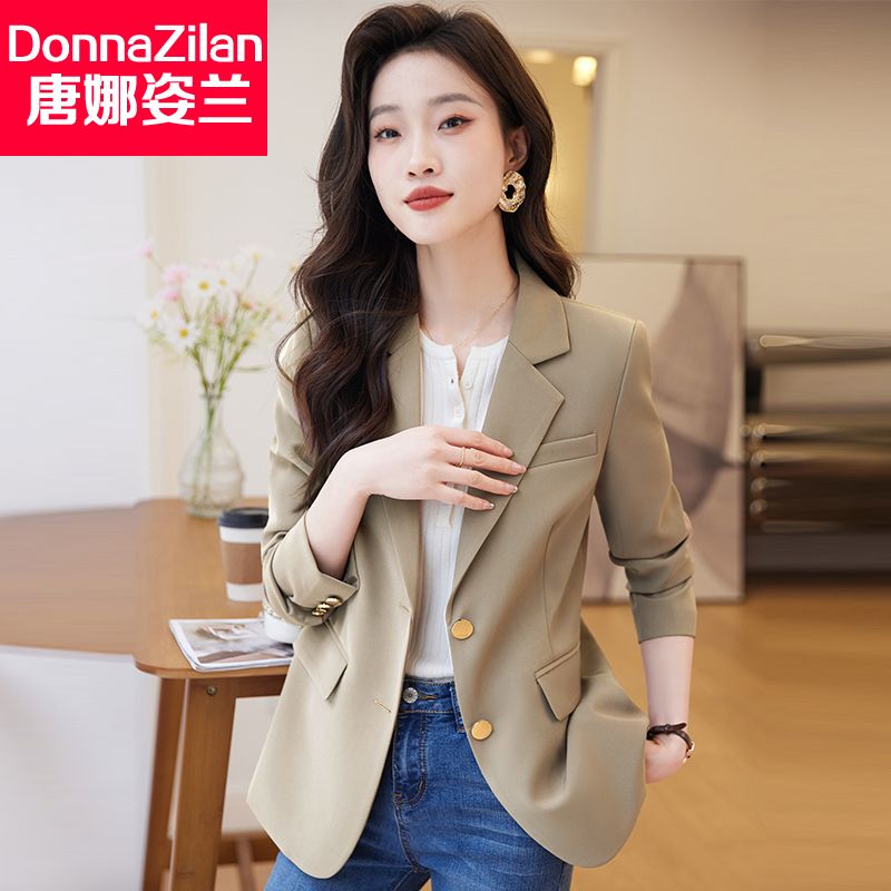 高級感休閒小西裝外套女士2023新款春秋季氣質韓版小個子西服上衣