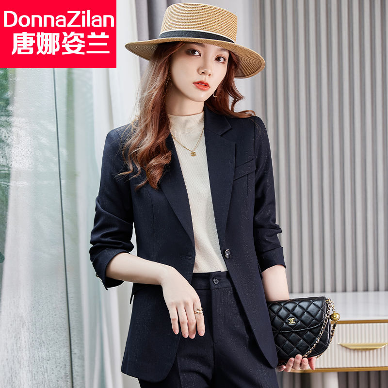 女士小西裝外套春秋2023新款韓版氣質修身西服職業套裝正裝工作服