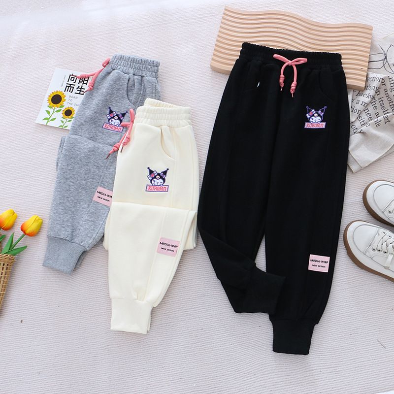  Children's Clothing Autumn Clothes Children's Sports Pants Girls Long Pants Autumn Cartoon Outerwear Casual Pants Trendy Medium and Big Children's Pants