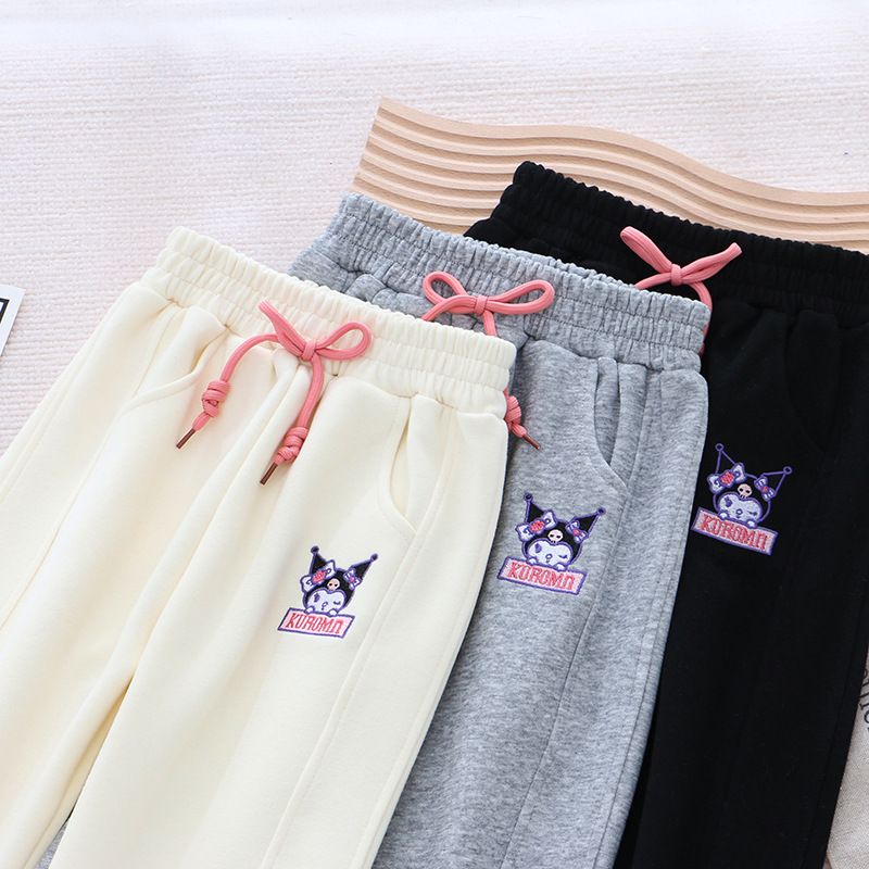  Children's Clothing Autumn Clothes Children's Sports Pants Girls Long Pants Autumn Cartoon Outerwear Casual Pants Trendy Medium and Big Children's Pants