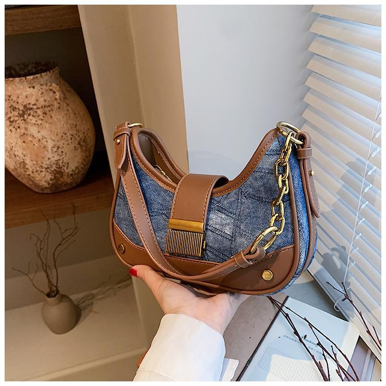 Luxuriöse Damentasche im klassischen Design. Neue modische Retro-All-in-One-Schulter- und Unterarm-Umhängetasche_voghion.com