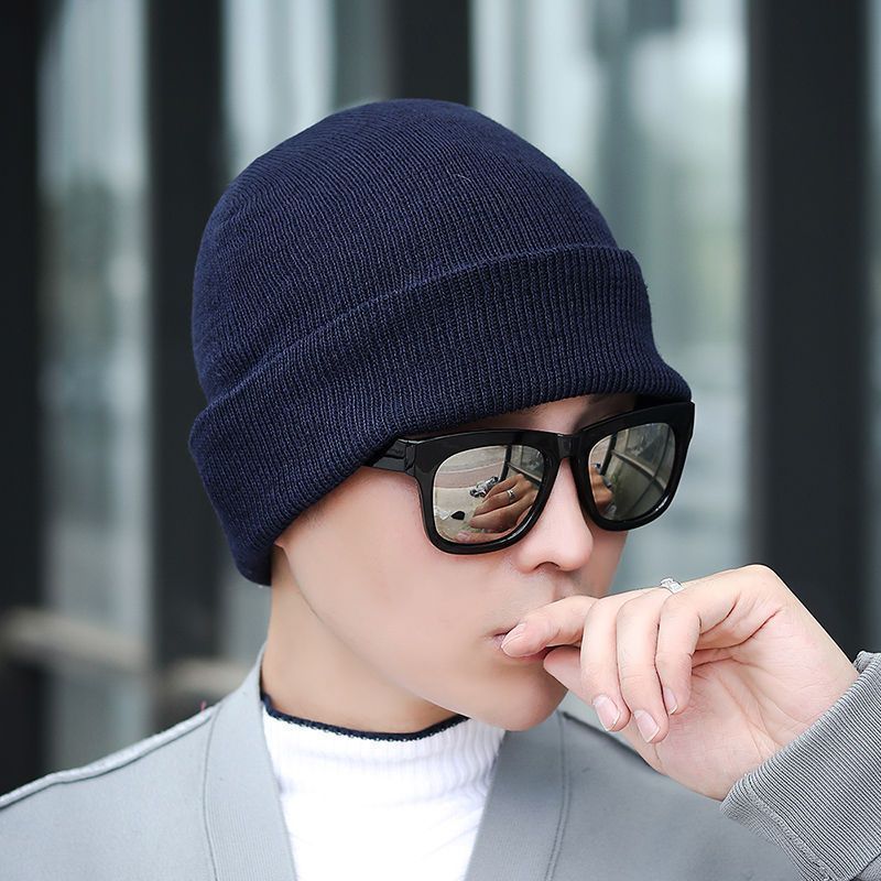 帽子男秋冬季青年韩版薄款毛线帽保暖防风寒针织帽护耳包头套头帽