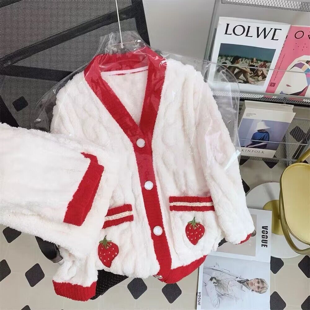 睡衣女冬季珊瑚絨2023年新款秋冬款高級感保暖公主風加厚家居服