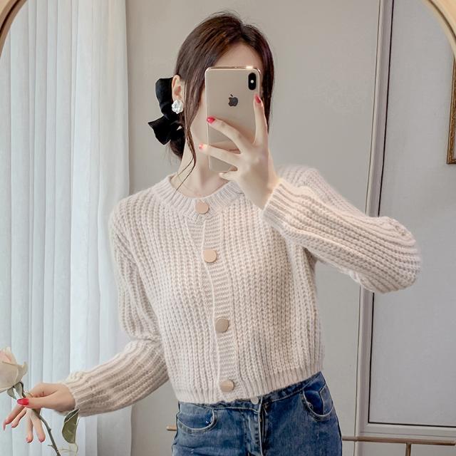  New Internet Celebrity Autumn and Winter Sweaters and Cardigans for Women, Super Nice and Chic Chic Knitted Tops and Jackets Trendy