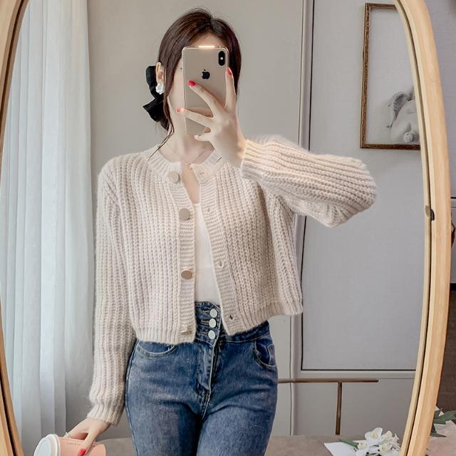  New Internet Celebrity Autumn and Winter Sweaters and Cardigans for Women, Super Nice and Chic Chic Knitted Tops and Jackets Trendy