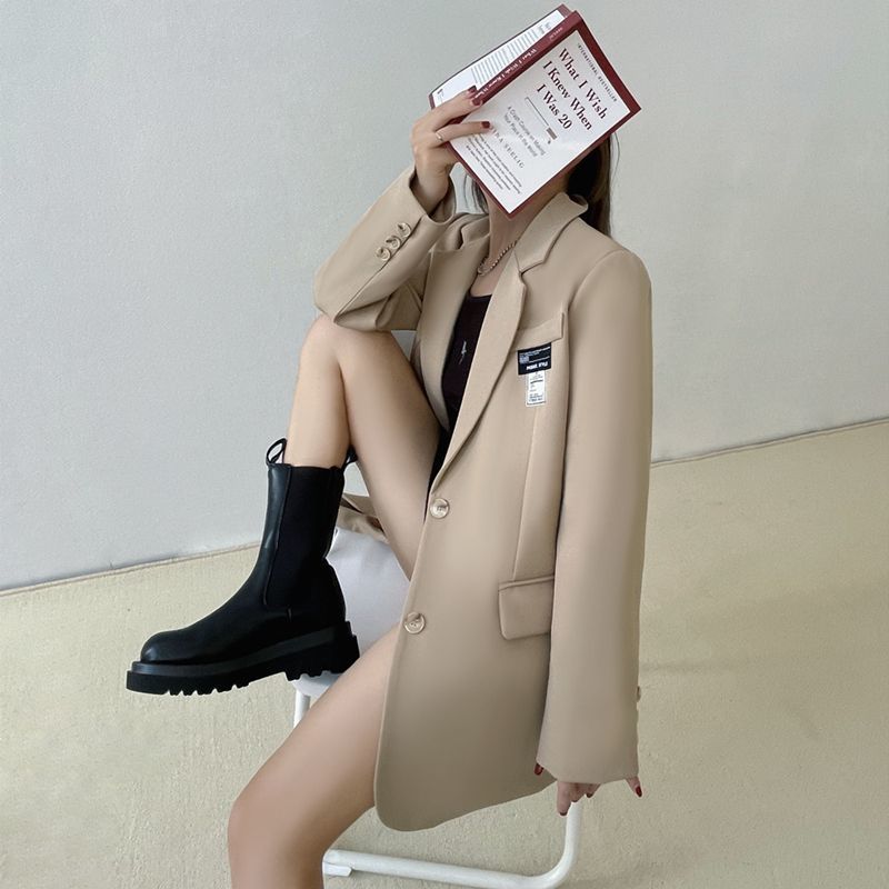 High-end design niche chic small suit jacket for women 2023 spring and autumn loose oversize fashion suit