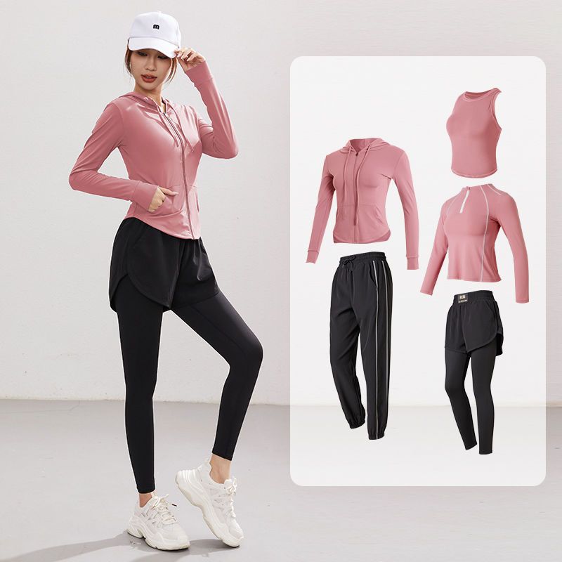 Vanstick fitness suit women's autumn new morning running suit student sports Pilates training suit long sleeves