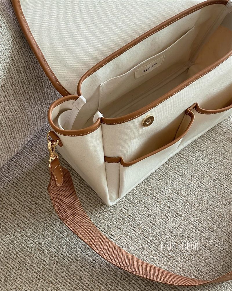 Korean INS Large Capacity Multifunctional Casual Mother And Baby Color Block Lightweight Crossbody Mommy Bag For Outings_voghion.com