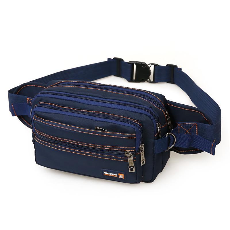 Waterproof Oxford cloth business cashier wallet travel cross-body chest bag new style waist bag unisex large capacity multi-layer