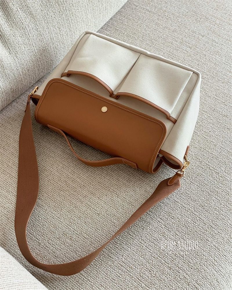 Korean INS Large Capacity Multifunctional Casual Mother And Baby Color Block Lightweight Crossbody Mommy Bag For Outings_voghion.com