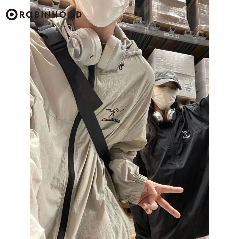 ROBINHOOD summer ultra-thin jacket, ice-like American trendy brand anti-UV outdoor sun protection clothing for men