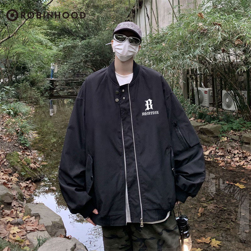 ROBINHOOD Hong Kong fashion brand jacket is trendy, loose and versatile, windproof and waterproof jacket, casual and handsome spring and autumn style