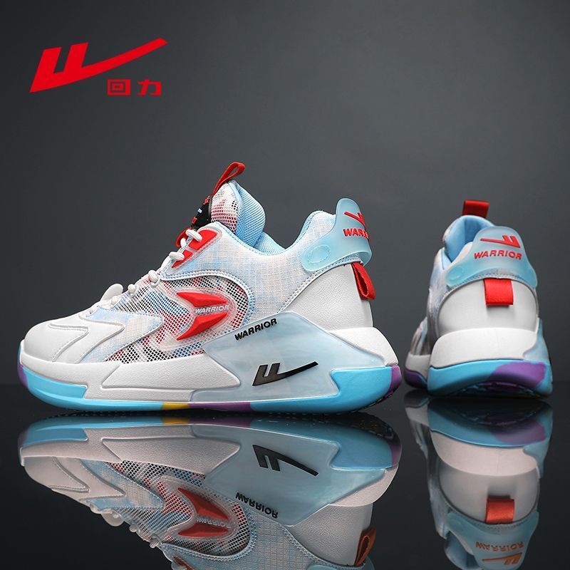 Pull back men's shoes high-top sports shoes 2023 new autumn shoes men's non-slip basketball shoes thick-soled wear-resistant sports shoes