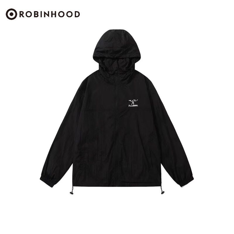 ROBINHOOD夏季超薄冲锋衣外套冰感美式潮牌防紫外线户外防晒衣男