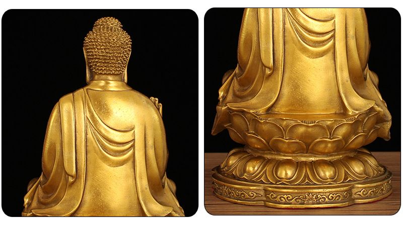 Green Tara Gold Plated detail 6