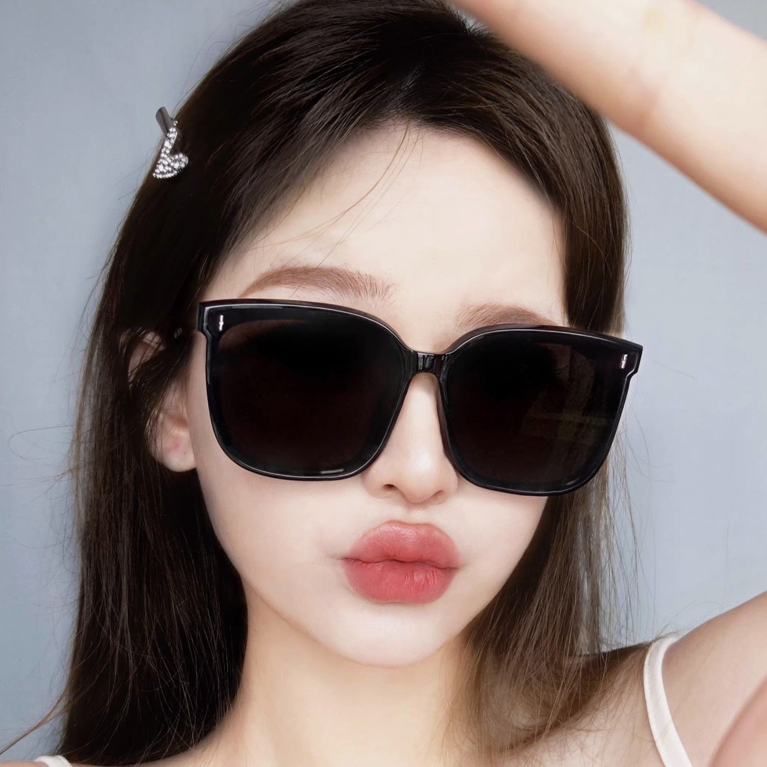 gm sunglasses for women 2023 new anti-UV big face slimming versatile high-end driving special sunglasses for men