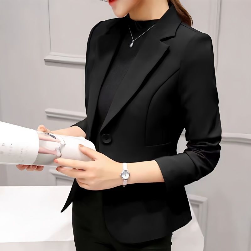 網紅小西裝外套女2023春夏秋薄時尚修身短款氣質休閒百搭西服上衣