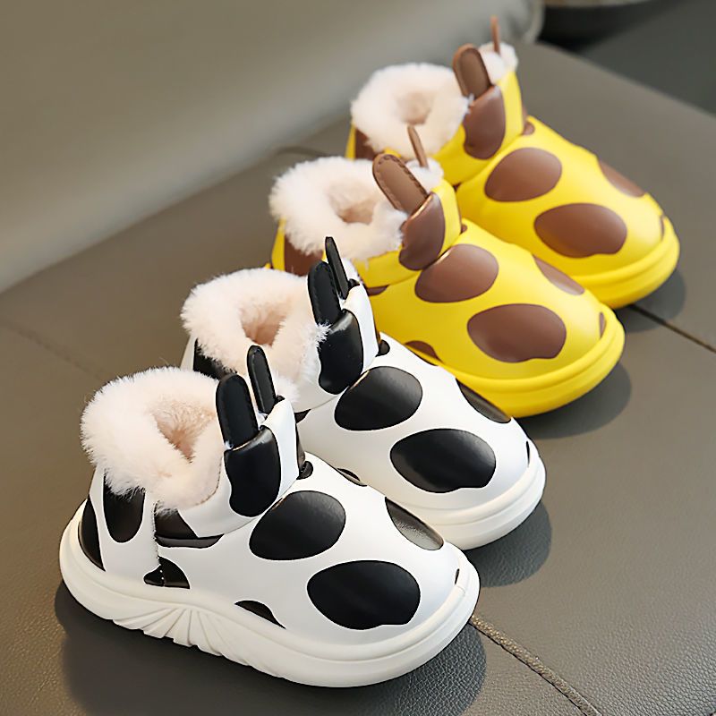 儿童棉拖鞋防水包跟2023新款宝宝家用男童女童棉鞋秋冬季外穿棉靴