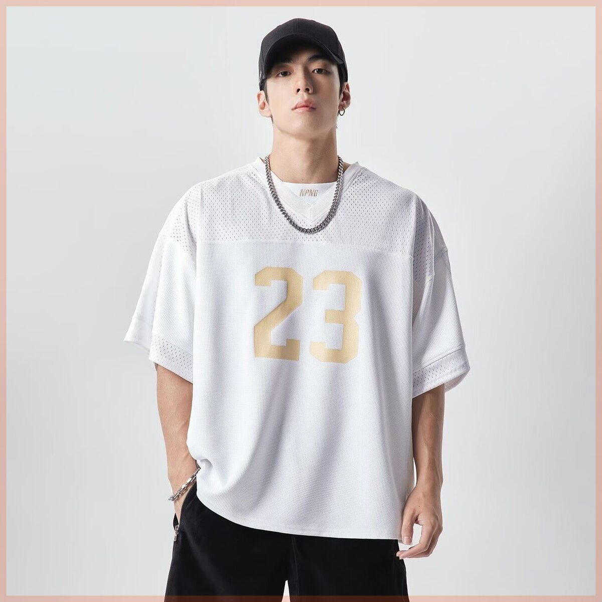 Abbigliamento da uomo American Sports T-shirt a maniche corte ad asciugatura rapida da uomo, estate, maglia larga, basket, fitness, allenamento, abbigliamento_voghion.com