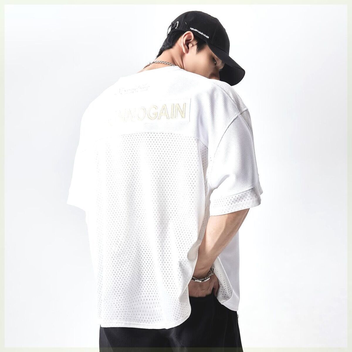 Abbigliamento da uomo American Sports T-shirt a maniche corte ad asciugatura rapida da uomo, estate, maglia larga, basket, fitness, allenamento, abbigliamento_voghion.com